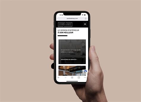 Sandra Lemay Designer d'intérieur Site Web - Tadam Studio Créatif