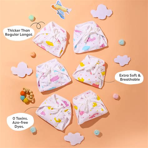 BASIC Cotton Langots Pack of 12 for Newborn | SuperBottoms