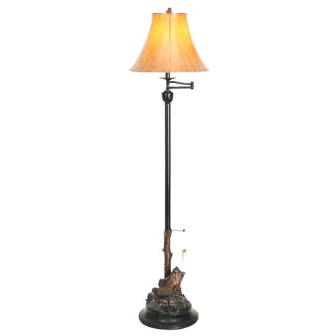 Bass Fishing Floor Lamp | Black Forest Decor