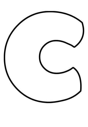 Free Bubble Letter C | Coloring Page