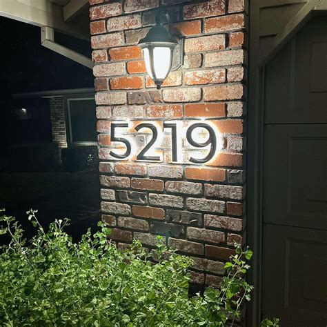 Image result for Backlit House Numbers LED