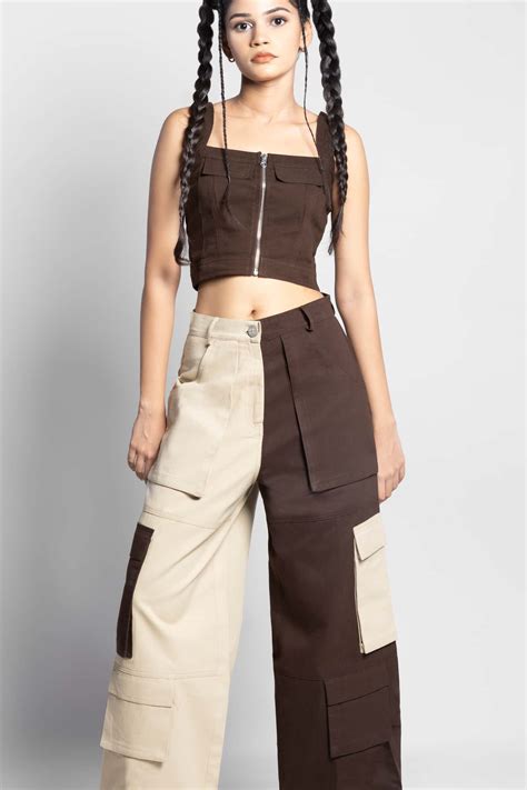 Zipper fly flap baggy cargo pants – HAYD