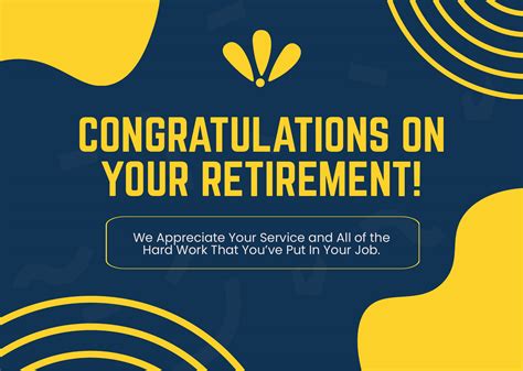 Editable Retirement Card Templates in Illustrator to Download