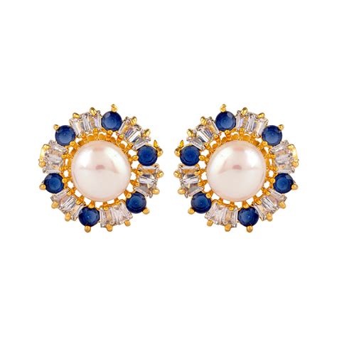Buy Pearl Stud Earrings Online | Beyond Pearls by Mangatrai – Page 2
