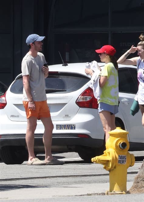 AUBREY PLAZA and Blake Lee Leaves Pilates Class in Los Angeles 04/09 ...