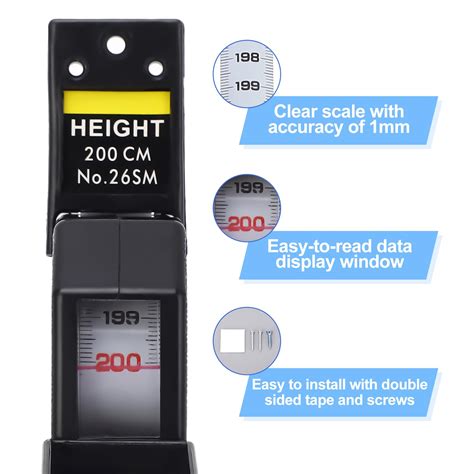 Electronic Wall Mounted Height Scale BYHJ02 ABS Plastic+Aluminum