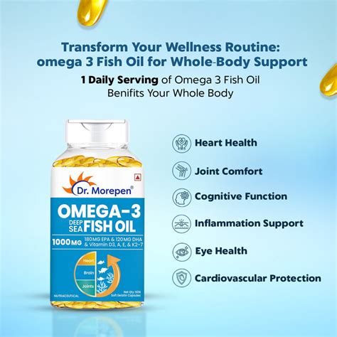Omega-3 Deep Sea Fish Oil 1000mg – Dr Morepen