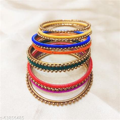 Multi colour metallic chudi with velvet finish – Shefit