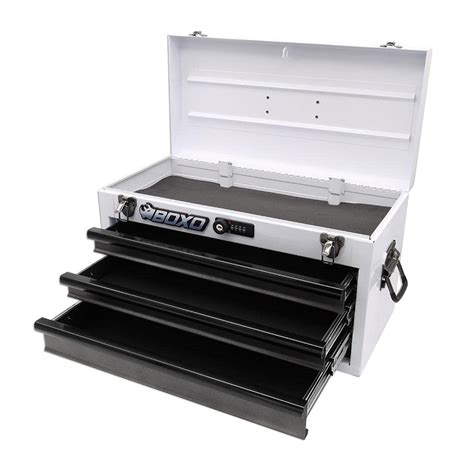 Buy Boxo USA Hand Carry Tool Box 3-Drawer Heavy Duty Steel Toolbox with ...