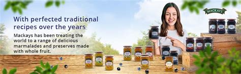 Mackays Blueberry Preserve & Blueberry & Blackcurrant Preserve 340g ...