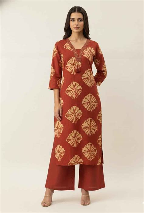 Pure Cotton Three Piece Dupatta Set With Palazzo - Aanchal Jaipur ...