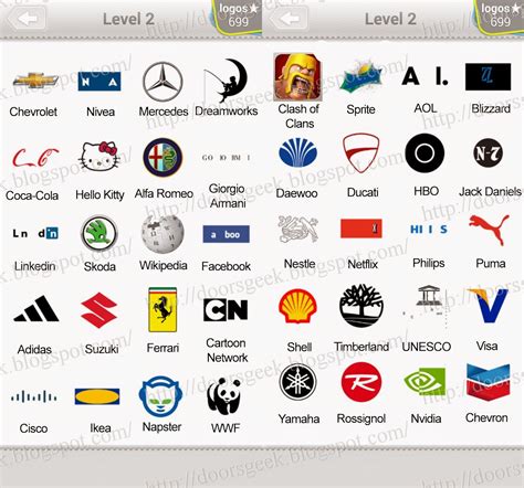 Logo quiz level 2 answers by bubble quiz games answers – Artofit