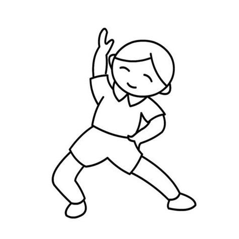 体操简笔画 的图像结果