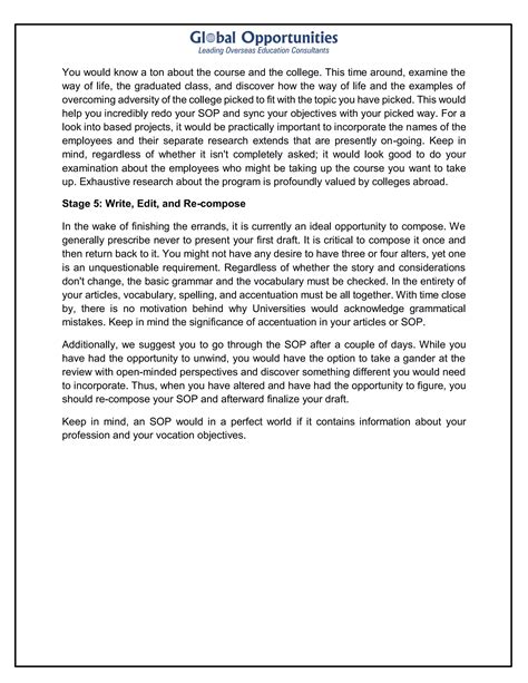 Image result for How to Write a SOP Example