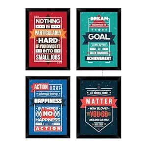SIGN EVER Motivational Photo Frame | Set Of 4 Inspirational Quotes ...