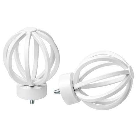TALLBARSMAL finials, 1 pair, white - IKEA