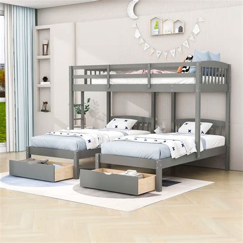 Bunk Bed: Over Twin Bunk Bed with Drawers – Studio GKW