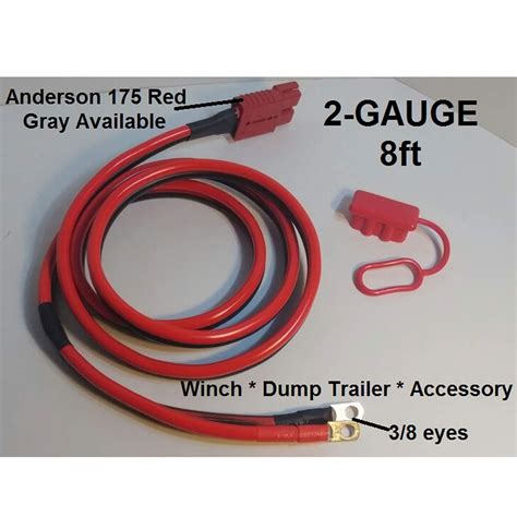 2-GAUGE-8FT Hi-amp UNIVERSAL-QUICK-CONNECT-WIRING-KIT-WINCH-DUMP ...