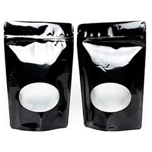 Buy Nimida Stand up/Zipper Pouch Colour - Black Size 7.5” x 10” with ...