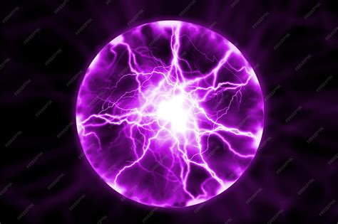 Glowing abstract plasma ball energy balls and plasma sphere with ...