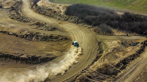 High angle view of road | Premium Photo