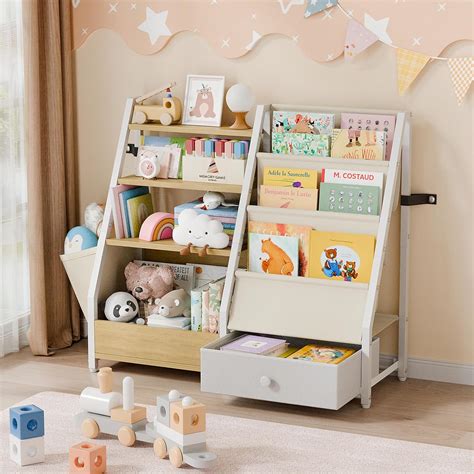 HAVLOTII Kids Bookshelf and Toy Storage - Book Shelf for Kids India | Ubuy