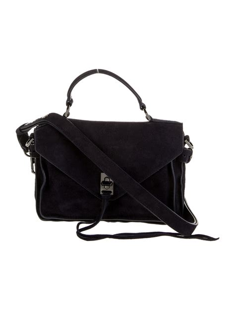 Rebecca Minkoff Suede Shoulder Bag - Blue Shoulder Bags, Handbags ...