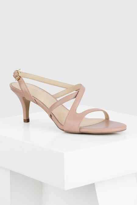 Buy Pink Sofia Plain Strappy Sandals by Oroh Online at Aza Fashions.