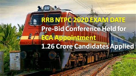 RRB NTPC 2020 Exam Update: CBT Dates in August 2020 Likely, Pre-Bid ...