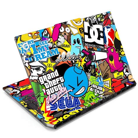 Shop DC Sticker Bomb Laptop Skin for Lenovo LOQ | Buy Online Now ...
