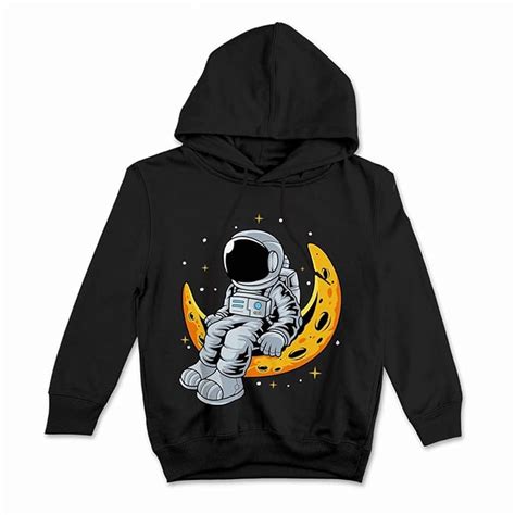 Buy WALLABY KIDS Boys & Girls Cute Astronaut Sitting on The Moon Space ...