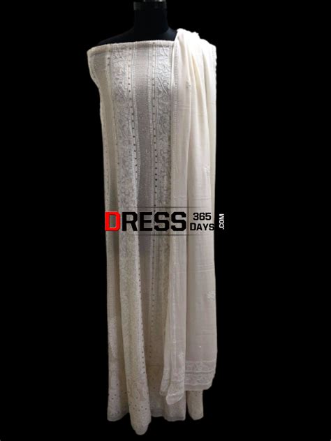 Pearl and Kamdani Chikankari Anarkali Suit – Dress365days