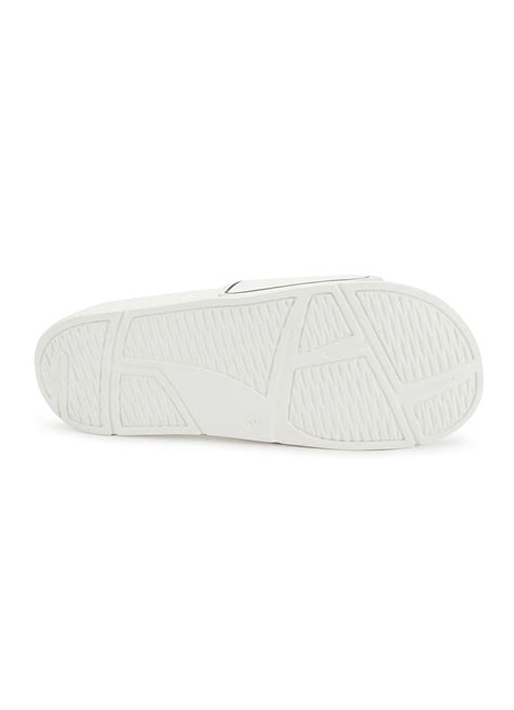 Men White Logo Print Anti Skid Sliders | Pepe Jeans India
