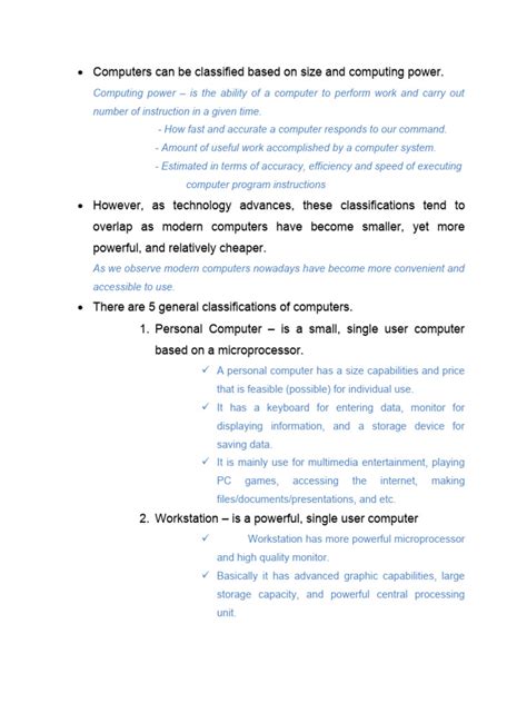 Image result for Classification of Computers by Size