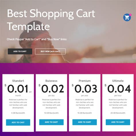 Image result for Shopping Cart HTML Code