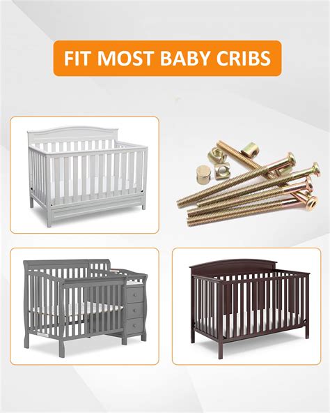 Snapklik.com : Crib Screws Hardware Replacement Kit - 28 Set Baby Bed ...