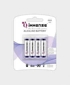 Immense AAA Alkaline Battery | 1.5V Pencil Battery for TV Remote ...