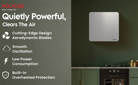 Polycab Freshly Prime 150mm Air Exhaust fan for Kitchen, Bathroom ...