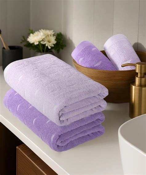 Fragrance 4Pc Towel Set, Lavender| 500 GSM Cotton