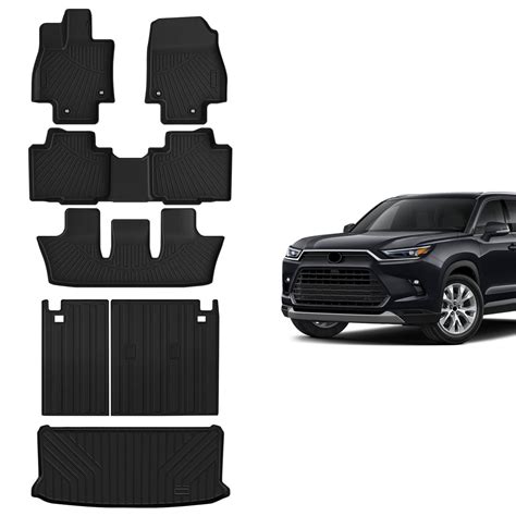 Floor Mats and Cargo Liner Set Compatible with 2024 Toyota Grand ...