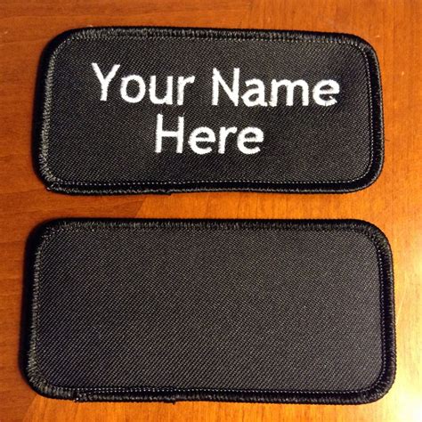 Custom Embroidered Name Tag Patches at Roy Bush blog
