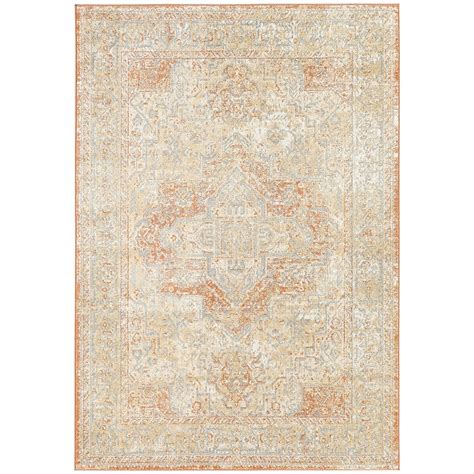 Nourison Essentials Persian Vintage Indoor Outdoor Area Rug Beige Rust ...