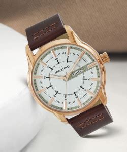 MAXIMA ROSE ATTIVO Men Attivo White Rose Gold Dial, Day-Date,Water ...