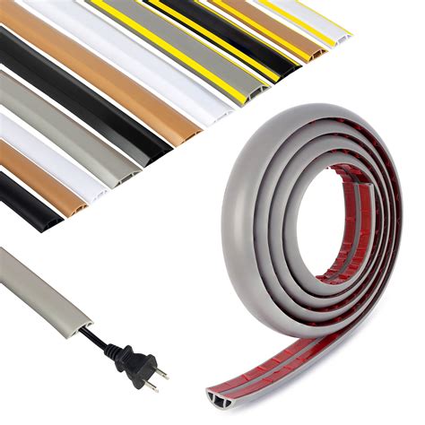 Amazon.com: Rubber Bond Cord Cover Floor Cable Protector - Strong Self ...