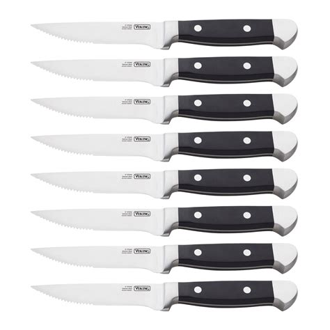 Viking Steakhouse 8-Piece Steak Knife Set with Gift Box