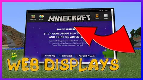 "Watch the Internet on Minecraft: Web Displays Mod 1.12.2 and 1.10.2 ...