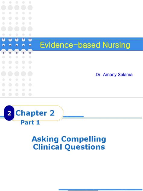 2 - Asking PICOT Question - Part 1 - Corrected | PDF | Medical Diagnosis | Nursing