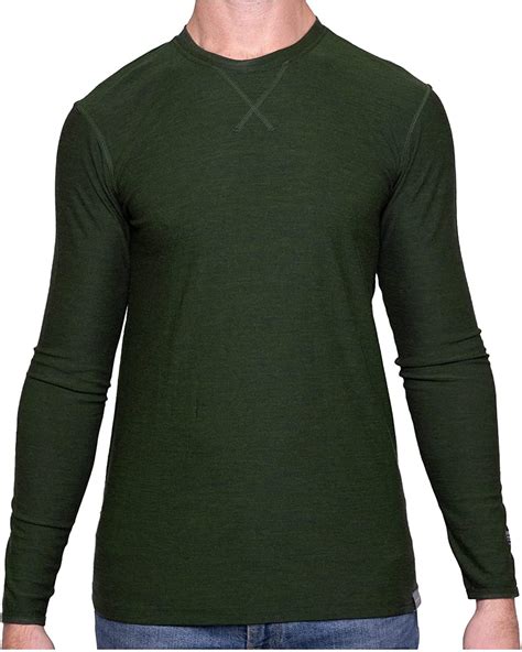 MERIWOOL Mens 100% Merino Wool Base Layer Lightweight Long Sleeve ...