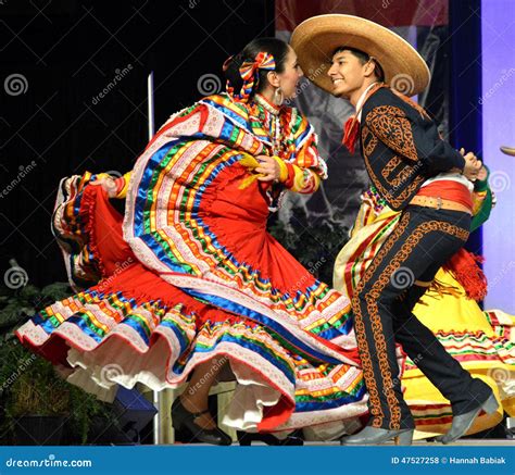 Mexican Dancer In Traditional Costume Royalty-Free Stock Photo ...