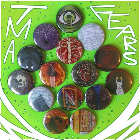 Magnus Archives Tma Fears Entities Button Pins / Buttons - Etsy